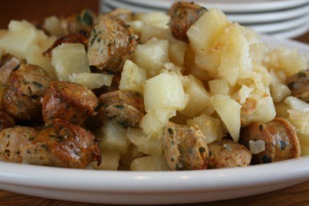 Potatoes and Sausage