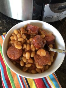 Crock Pot Beans and Sausage