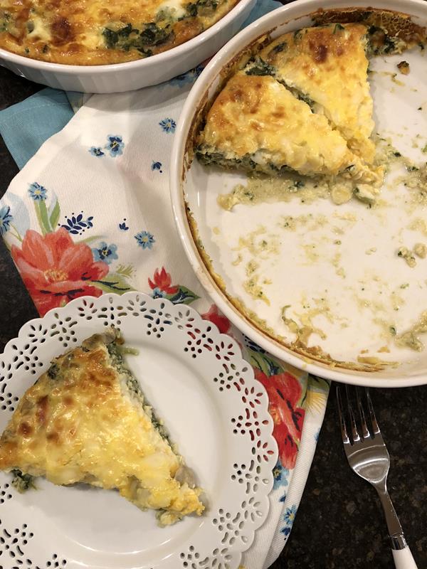 Crustless Spinach Quiche