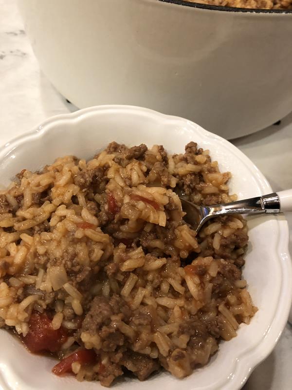 Easy Beef and Rice Dinner