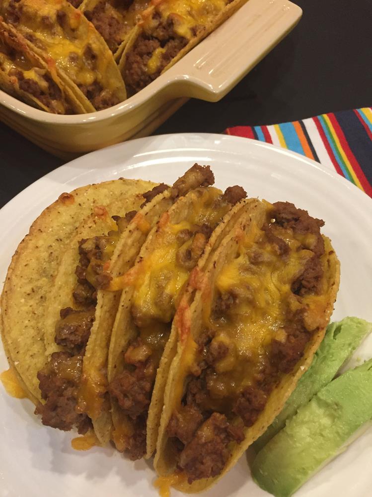 Oven Tacos with gluten free taco seasoning