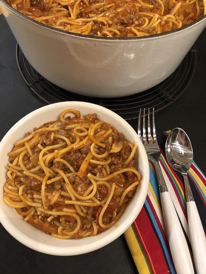 Gluten Free One Pot Spaghetti