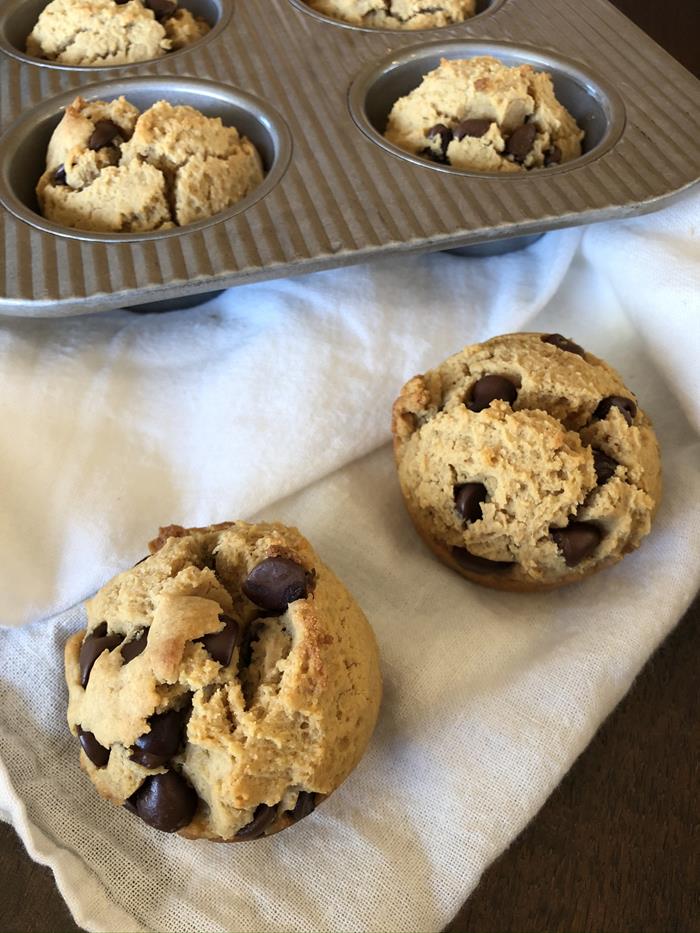 Toddler Snack: GF Peanut Butter & Chocolate Muffins