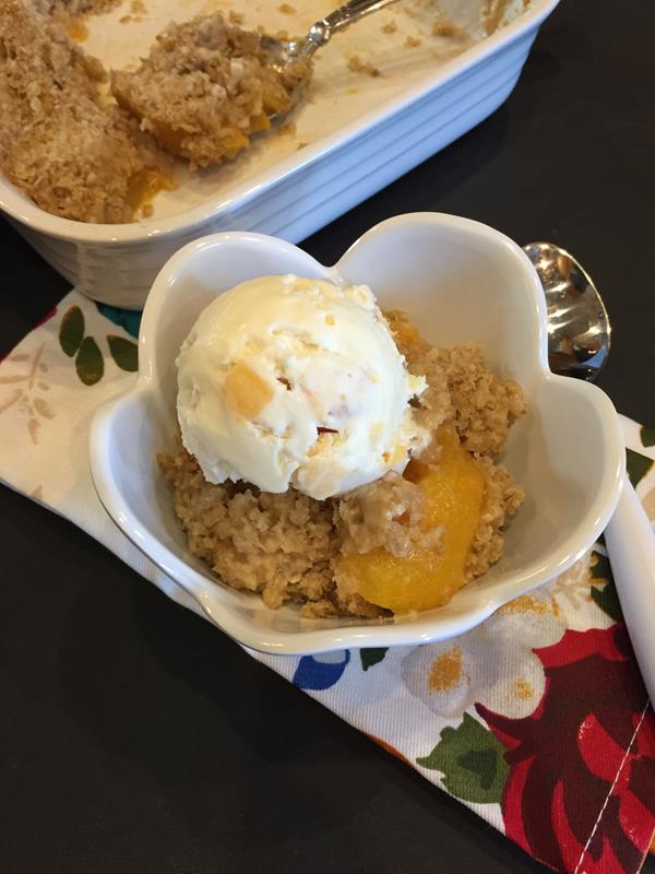 Gluten Free Peach Crisp