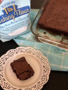 Gluten Free Brownies with Bob's Red Mill 1 to 1 Gluten Free Blend