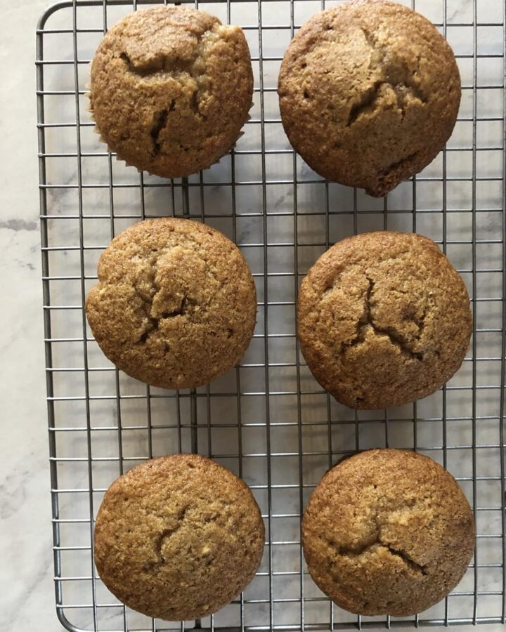 Gluten Free Applesauce Muffins Recipe on cooling rack
