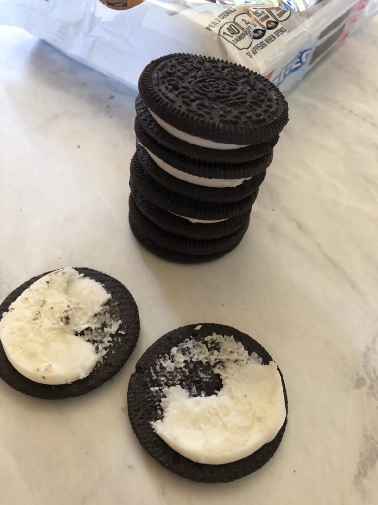 Gluten Free Oreos Cookies stacked