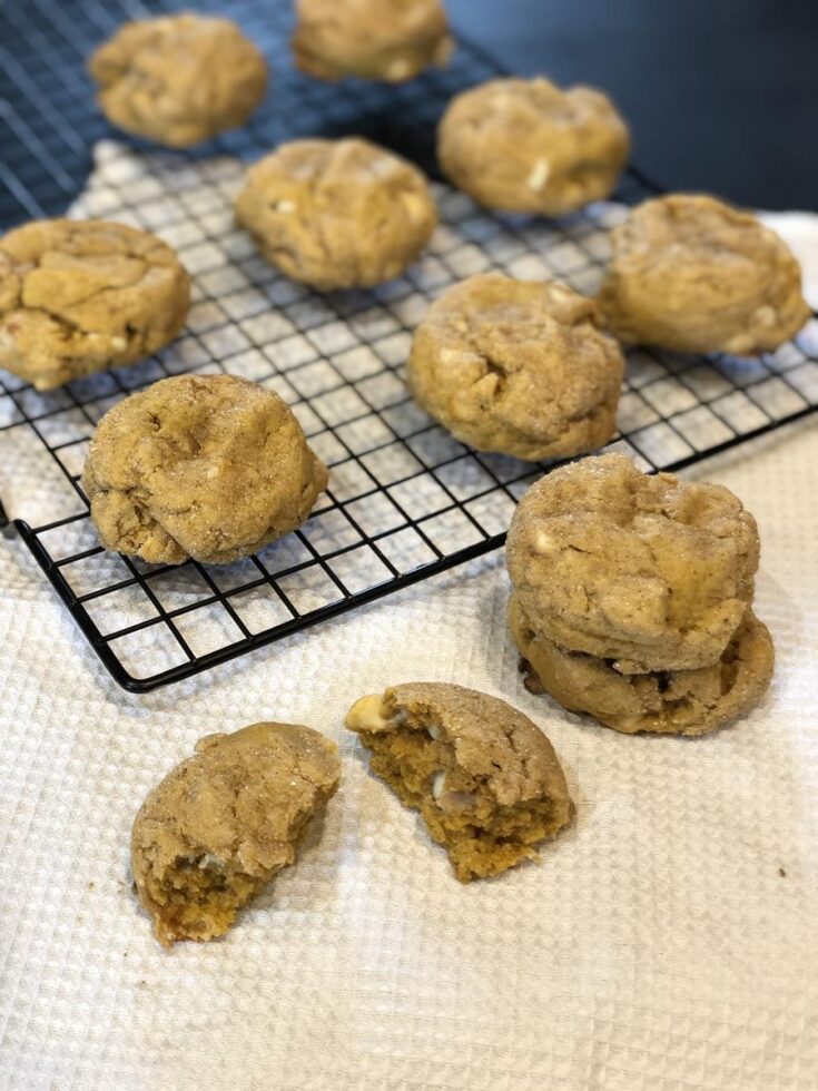 Gluten Free Pumpkin Snickerdoodle Cookies