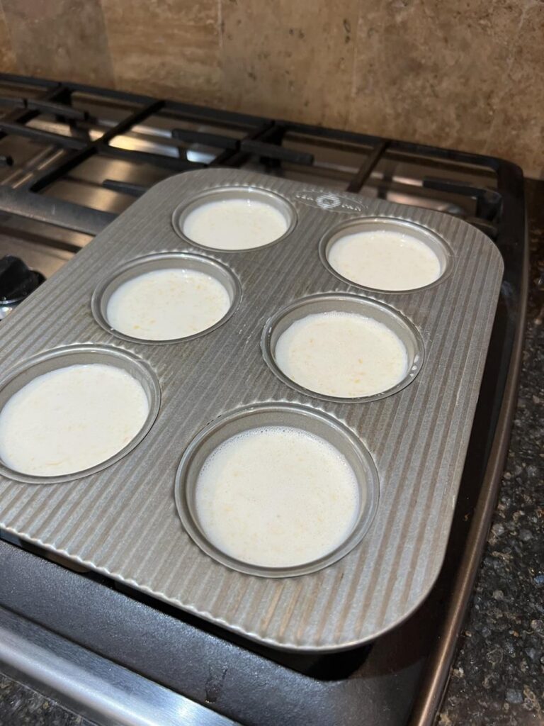 gluten free cheese rolls in muffin pan
