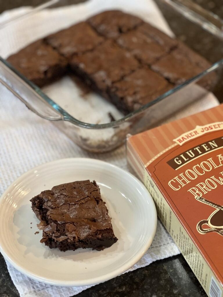 Trader Joes GF Brownie Mix baked