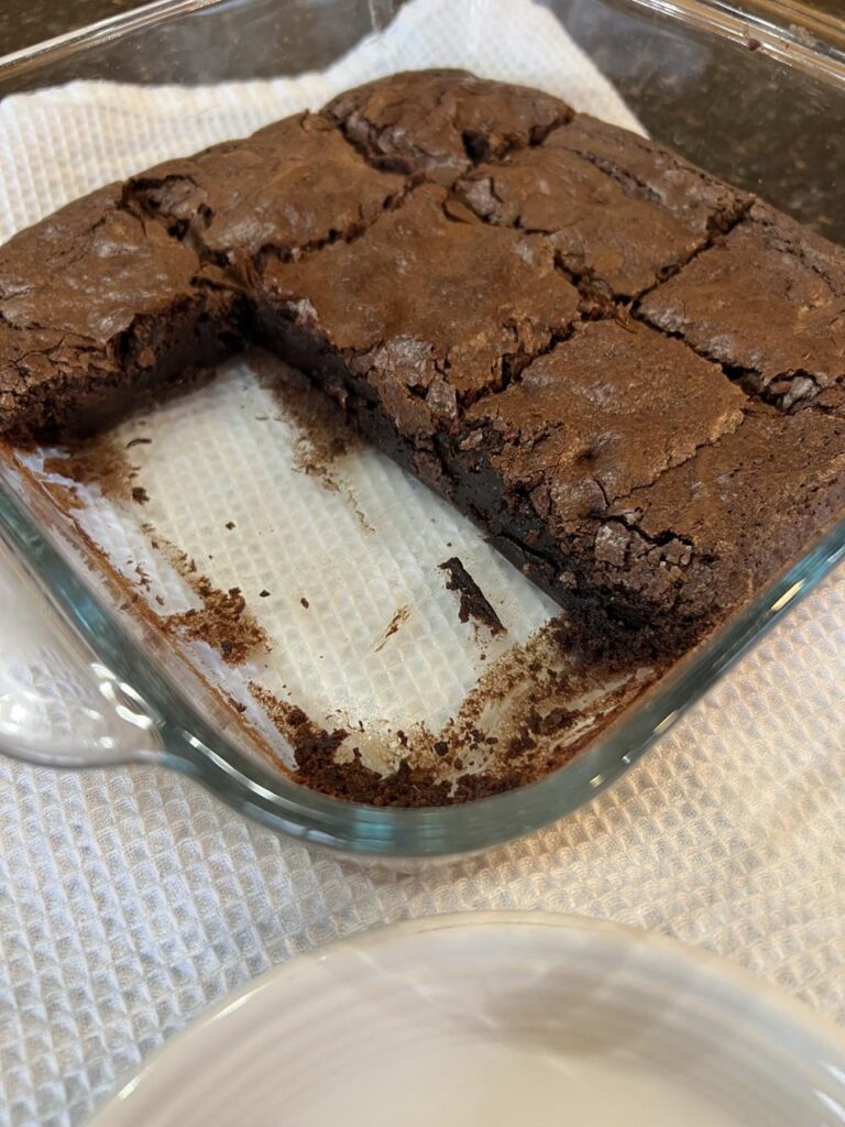 Pan of Trader Joes Gluten Free Brownie Mix Review